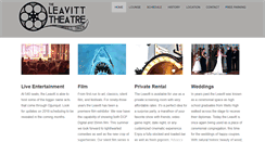Desktop Screenshot of leavittheatre.com